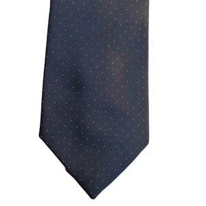 Don Loper Beverly Hills Necktie, Navy Blue with Red Polka Dots, Mens tie Fashion